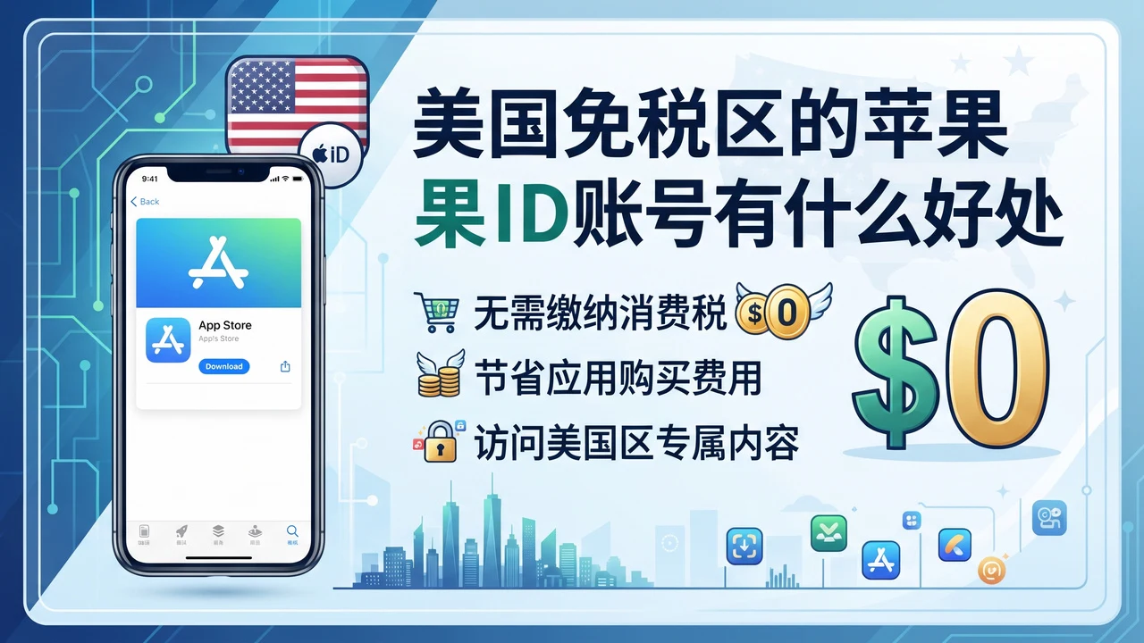 美国免税区的苹果ID账号有什么好处｜社媒账号运营与增长指南